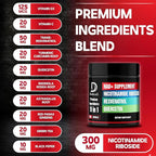 DEDICAD 11in1 NAD Supplement with Nicotinamide Riboside, Quercetin, Resveratrol and 8 More - 2 Month Supply