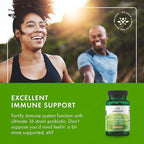 Swanson Dr. Stephen Langer's 16-Strain Probiotic with Prebiotic FOS for Gut-Health-Conscious Adults with 3.2 Billion CFU (60 Vegan Capsules)