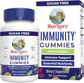 MARYRUTH'S Sugar Free Immunity Gummies | Powerful Blend | Elderberry Vitamin C & Zinc | Vitamin D3 & Echinacea | Immune Support Supplement | Gummies for Kids & Adults | Vegan | Non GMO | 90ct