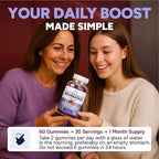 Sugar-Free Resveratrol Gummies - Potent Anti-Aging Antioxidant - Resveratrol Supplement to Support Digestive & Immune Health - Natural Herb for Cell Growth & Repair - Easy Chewable NMN Alternative