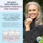 Total Fem Ultimate Bladder Health for Women with USDA Organic D-Mannose, Cranberry Powder, Uva Ursi and Hibiscus Flower Extract - Bladder Control and Urinary Tract Support - 30 Servings