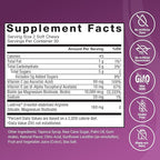 Force Factor Hair Growth Accelerator Soft Chews, Vitamins for Women and Men with Clinically Studied Lustriva and Biotin, Promotes Thicker, Fuller, Stronger Hair, Mixed Berry, 60 Soft Chews (Pack of 2)