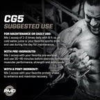 PMD Sports CG5 Premium Creatine & L Glutamine Powder, Power Recovery, Build Lean Muscle, Increase Workout Performance, Maximum Strength Pre Workout & Post Workout, Unflavored, 30 Servings