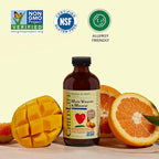 CHILDLIFE ESSENTIALS Kids Multivitamin & Mineral - Kids Vitamins, Liquid Multivitamin for Kids, Toddler Multivitamins, Liquid Vitamins, Baby Multivitamin - Natural Orange & Mango, 8 Fl Oz (Pack of 2)