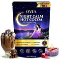 OVIA Night Calm – Melatonin-Free Magnesium Mushroom Hot Cocoa for Sleep – Nighttime Hot Chocolate with L-Tryptophan, L-Theanine & Reishi – Relaxation, Stress & Cortisol Support | 30 Servings