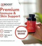 BoostCeuticals Gigartina Red Marine Algae Polysaccharides - Vegan Non-GMO Extract - Clean Immune Support Antioxidant Protection - 90 Capsules 90 Servings