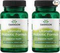 Swanson Ultimate Probiotic Formula Digestive Health Immune System Support 66 Billion CFU Prebiotic NutraFlora scFOS 30 DRcaps Veggie Capsules (Caps) (2 Pack)
