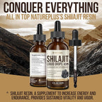 Himalayan Shilajit Liquid Drops – 1000mg Energy & Immunity Support with 85+ Trace Minerals & Fulvic Acid – Strength, Vitality Supplement for Men & Women – 30-Day Supply