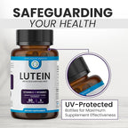 Lutein Vitamin C + Vitamin E – 20mg Lutein with 4mg Zeaxanthin – Eye Health Support – Blue Light & UV Protection – Supports Macular & Retinal Function – 60 Softgels – USA Made – GMP Certified