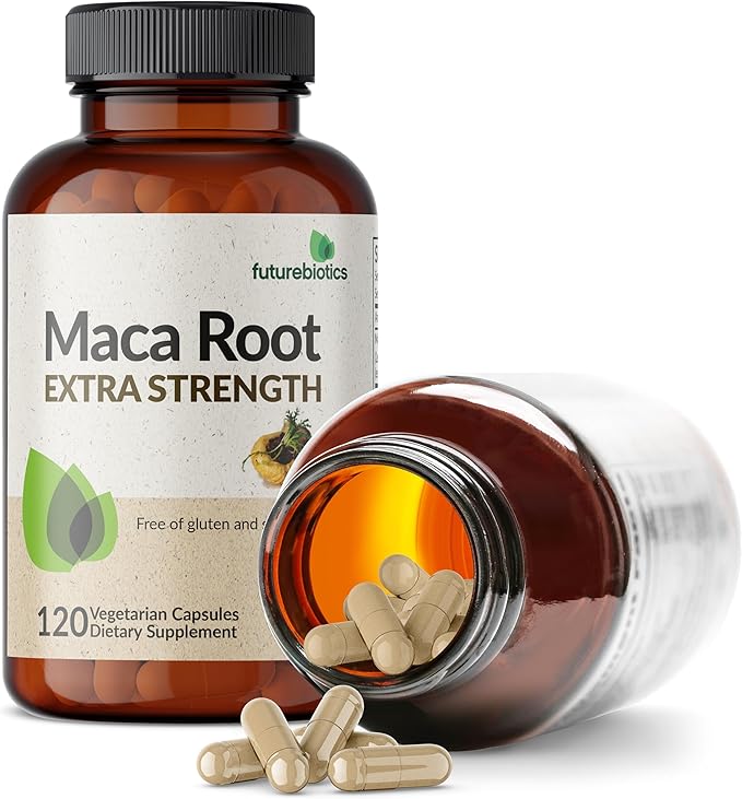 Futurebiotics Maca Root Extra Strength Supports Energy, Stamina & Reproductive Health, Non-GMO, 120 Vegetarian Capsules