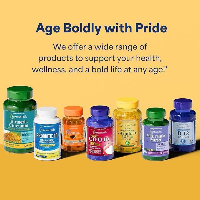 Puritan's Pride Coenzyme CoQ10 200mg, Dietary Supplement for Heart Health, Blood Pressure, Oral Gum Health, and Healthy Aging Support, 240 Servings, Rapid Release Softgels