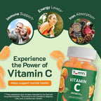 YumVs Vitamin C Gummies for Adults - 250 mg Orange Flavored Vitamin C Gummy - Vitamin C Chewable Immune Gummies for Adults - Immune Support Supplement - Kosher, Halal, Gluten Free (200 Count), 2 Pack