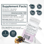 VITRUVIN Trans-Resveratrol Supplement 500mg, 3 Bottles Pack, Vegan, Non-GMO, Gluten-Free, Gelatin-Free.