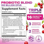 Probiotics for Women 100 Billion CFU Per Serving - 16 Unique Strains, Prebiotics Cranberry & Lactobacillus, PH Balance, Digestive & Gut Health, Vaginal & Immune Support Women's Probiotic, 120 Capsules