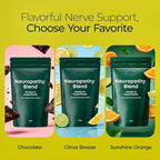 The Nerve Brand Neuropathy Superfood Blend, Greens Powder with R Alpha Lipoic Acid & Lions Mane for Nerve Support, Citrus Breeze, 30 Servings