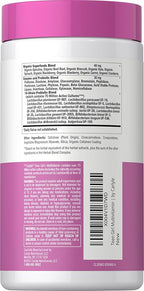 Carlyle Teen Multivitamin for Girls | 60 Caplets | Once Daily | Easy to Digest with Probiotics & Enzymes | with Iron | Non-GMO, Gluten Free