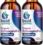 Ashwagandha KSM 66 Drops, 2000mg Natural Berry Flavor - Ashwagandha Supplements for Women, Ksm-66 Ashwaganda Extract for Immune Support, Performance, Heart Health - 60 Servings (Pack of 2)