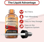 SBR Nutrition Extra Strength 6000mcg Vitamin B12 Sublingual Liquid Drops - Methylcobalamin, VIT B 12 Supports Energy, Max Absorption, 60 Servings, Non-GMO, Vegan Friendly, Manufactured in The USA