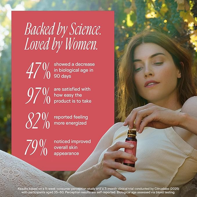 Happy Aging Liquid NAD+ Resveratrol Supplement, NMN Alternative, Liposomal Nicotinamide Riboside & Antioxidants for Energy Support, Brain Health, Firm Skin, Twice Weekly Use, 60 Shots