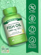 Nature's Truth Triple Strength Fish Oil 1400 mg | 850 mg Omega-3 | 60 Softgels | Non-GMO & Gluten Free