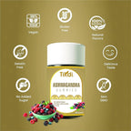 Ashwagandha Gummy - 30 Count - Mixed Berry, KSM-66, Vegan, Plant Based, Non-GMO, Gluten-Free, Gelatin Free, No Added Sugar