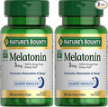 Nature's Bounty Melatonin, 100% Drug Free Sleep Aid, Dietary Supplement, Promotes Relaxation and Sleep Health, 5mg, 90 Softgels (Pack of 2)
