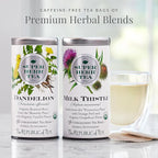 The Republic of Tea - Organic Milk Thistle SuperHerb Tea Tin, 36 Herbal Tea Bags, Naturally Caffeine-Free