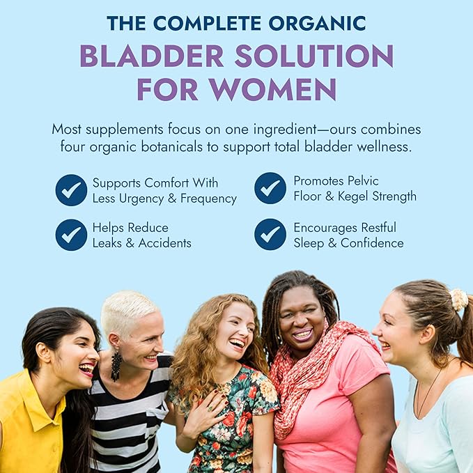 Total Fem Ultimate Bladder Health for Women with USDA Organic D-Mannose, Cranberry Powder, Uva Ursi and Hibiscus Flower Extract - Bladder Control and Urinary Tract Support - 30 Servings