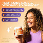 GOBIOTIX Fiber Supplement Powder with Prebiotics for Digestive Health and GLP-1 Support, Soluble Fiber for Gut Health & Debloat, Keto, Vegan, Gluten & Sugar Free, 35 Servings (3 Pack)