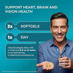 PUREHEALTH RESEARCH Complete Omega 3 Fish Oil Softgels - Omega-3 Fatty Acid Supplements for Women & Men - EPA DHA Supplement for Hearth, Brain & Vision Support - Non-GMO- 90 Soft Gels