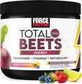 Force Factor Total Beets Beet Root Powder with Energy, NO3-T® Nitrates to Support Circulation, Blood Pressure, Blood Flow, and Stamina - Plus Green Tea Extract. A Superfood Supplement, 30 Servings