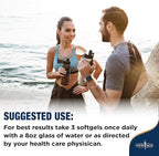 Triple Strength Omega 3 Fish Oil 3750 mg - EPA & DHA - Over 3000mg Omega-3 Fatty Acids - 1350mg EPA + 900mg DHA - Best Essential Fatty Acids, Burpless Fish Oil - 180 Count