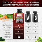 Iron Supplement, Slow Release Iron, Probiotics, Spirulina, Turmeric, Vitamin B6, Methylated B12, Vitamin C, Zinc, Beetroot, Nettle Leaf, Dandelion Root, Black Pepper, Extra Strength, 60 Capsules 2Pack