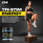 C4 Ultimate Pre Workout Powder ICY Blue Razz - Sugar Free Preworkout Energy Supplement for Men & Women - 300mg Caffeine + 3.2g Beta Alanine + 2 Patented Creatines - 20 Servings