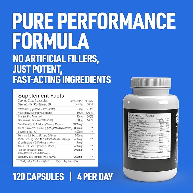 Enhance - Premium Male Enhancement Capsules - 100% Natural Ingredients - US Made Premium Supplement
