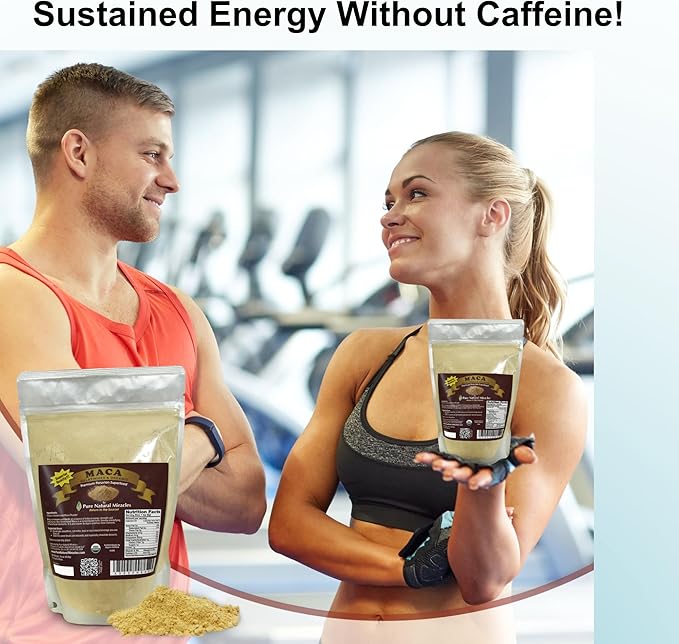 Organic Gelatinized Maca Root Powder (16 oz) - Peruvian Adaptogenic Superfood for Energy, Hormonal Balance & Endurance - Non-GMO, Vegan Herbal Booster for Men & Women
