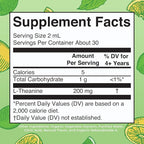 MaryRuth's L Theanine 200mg Liquid Drops | Mood Support for Adults & Kids | Focus Supplement | Natural Sleep Support | Vegan | Non-GMO | Gluten Free | 30 Servings