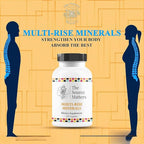 Multi-Rise Minerals Daily Multi-Mineral Supplement with Highly Absorbed Chelated Minerals for Bone, Muscle, Nerve, and Digestive System Support (120 Capsules)