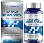 Migraine Relief Supplement | 120 Capsules Liposomal Neurological Health Formula with Magnesium Glycinate, Riboflavin (Vitamin B2) & Feverfew | Daily Brain Function