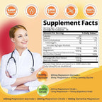 90 Count Magnesium Glycinate Gummies w/Ashwagandha Supplement - Sugar Free Zinc Magnesium Glycinate Supplement Ashwagandha Gummies for Adults Orange Flavor