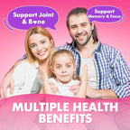 Potassium Gummies 1000mg, Potassium Bicarbonate Supplement for Adults & Kids, Support Electrolyte Balance & Muscle Heath, Sugar-Free, Raspberry Flavor, 60 Count