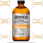 Argentyn 23 Professional Immune Support - Colloidal Silver, Bio-Active Silver Hydrosol, 23 ppm, Liquid Twist Top, 32 Fl Oz (946 mL)