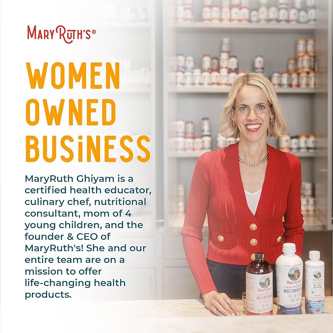 MARYRUTH'S Organics Organic Turmeric Liquid Extract | Sugar Free | USDA Organic | Organic Turmeric Supplement | Non-GMO | Gluten Free | Vegan | Alcohol-Free Tincture | 1 Fl Oz