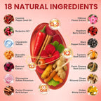 Cayenne Pepper Softgels Supplement, Cayenne Pepper Capsules with VitaminD3+K2,Berberine, Q10, Omega-3, Turmeric, Hawthorn, Beetroot, Supports Leg Vein, Digestive & Heart Vessel Health, 240 Softgels