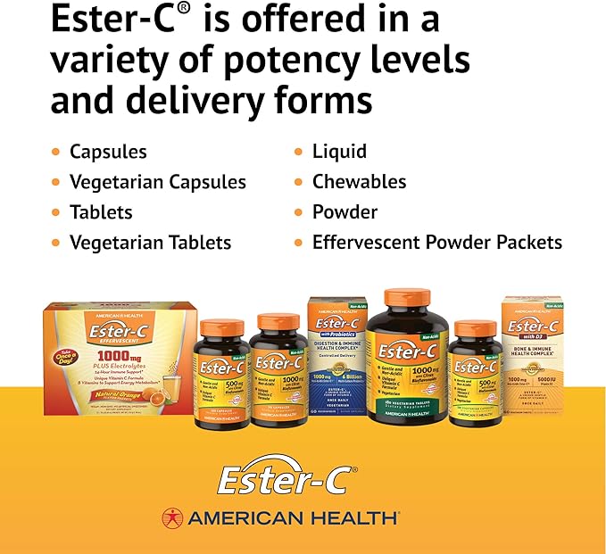 American Health Ester-C with Citrus Bioflavonoids, 1000 mg, 90 Tablets