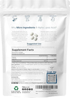 R Alpha Lipoic Acid 600mg with Coconut Oil, 120 Softgels | Highly Bioavailable Active Form | ALA Supplement for Antioxidants, Nerve, Heart, & Liver Support | Non-GMO, Gluten Free, No Soy