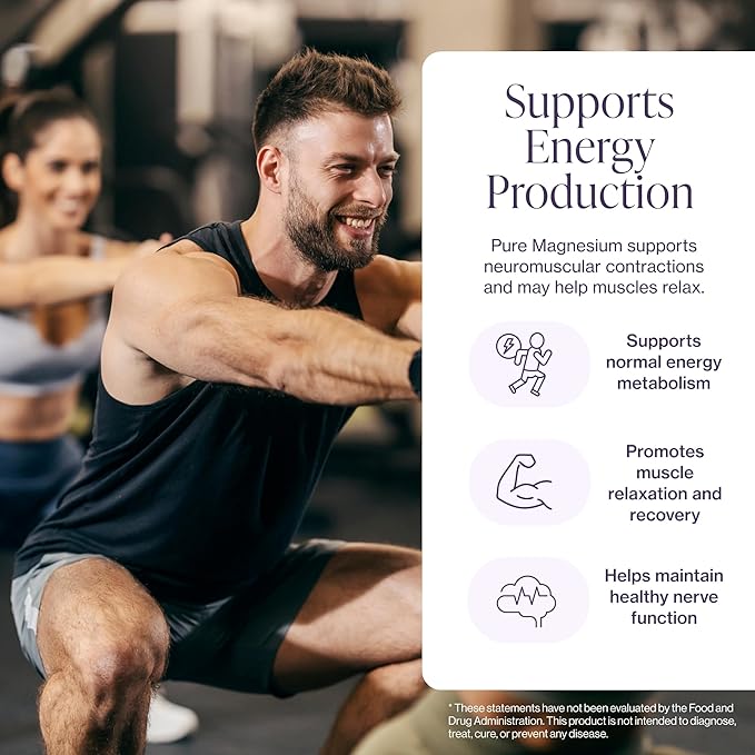 Pure Magnesium Glycinate Supplement – Highly Absorbable Chelated Magnesium to Support Sleep, Muscle & Nerve Health, Energy, Relaxation & Bone Health – 200mg Per Serving, 180 Capsules
