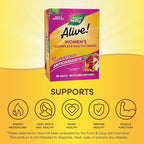 Nature's Way Alive! Daily Complete Multivitamin for Women, Supports Energy Metabolism, Hair, Skin & Nails*, B-Vitamins, Superfood Antioxidants, 50 Tablets (Packaging May Vary)