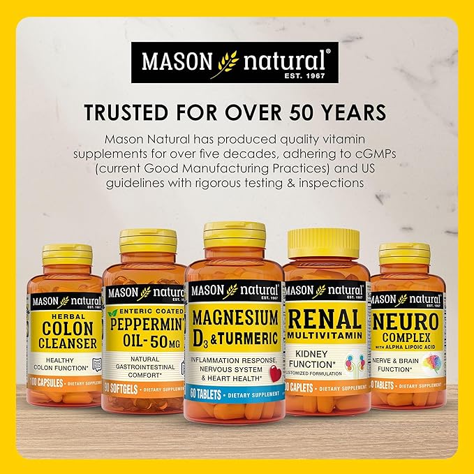 MASON NATURAL Calcium 600 mg with Vitamin D3, 100 Day Supply, Supports Healthy Bones & Normal Muscle Function, Coffee Mocha Flavor, 100 Chewables