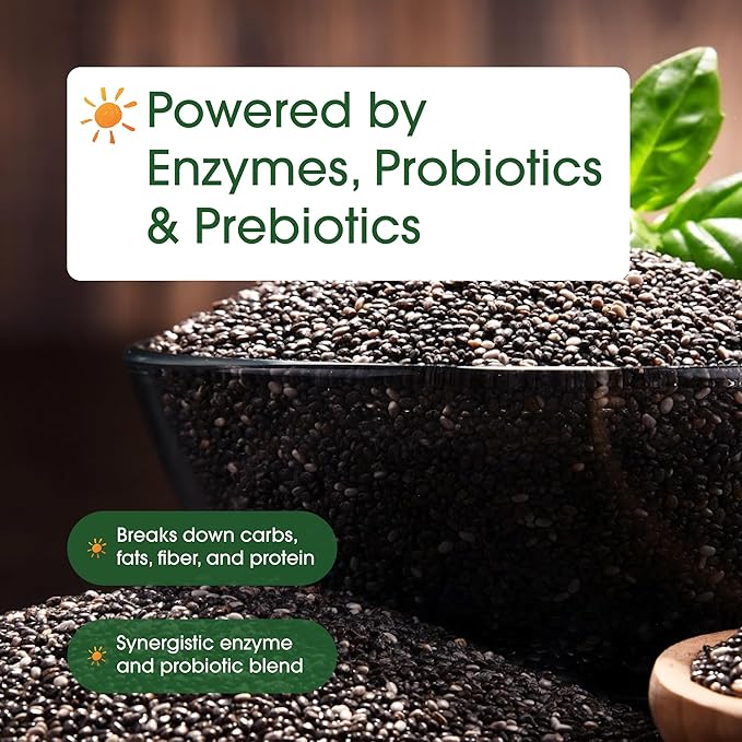 NatureBell Digestive Enzymes - 240 Capsules - Gut & Digestive Health Support Supplement* - with 20 Enzymes, 5 Prebiotics & 10-Strand Probiotic Blend
